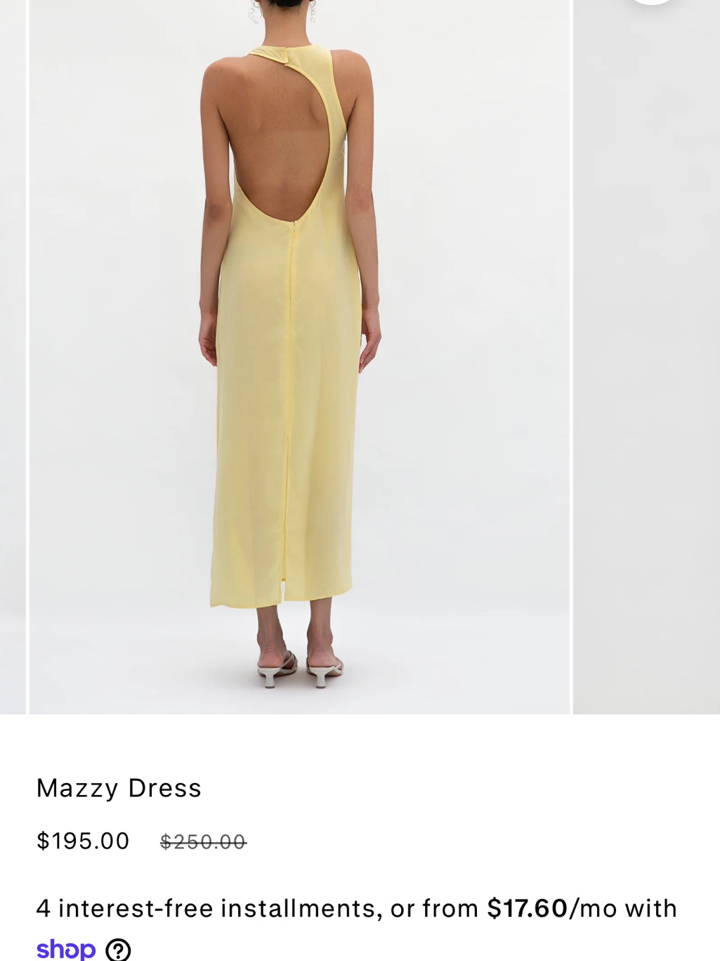 Sleeveless Lemon Maxi Dress - Trois The Label Mazzy Dress - Nwt — image 3 of 6